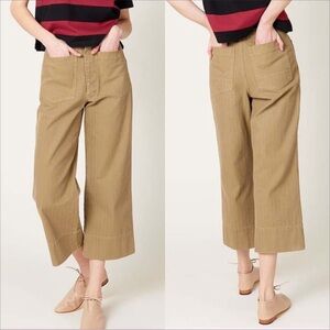 Like New Caron Callahan Steirman Pant in Tan Herringbone Canvas